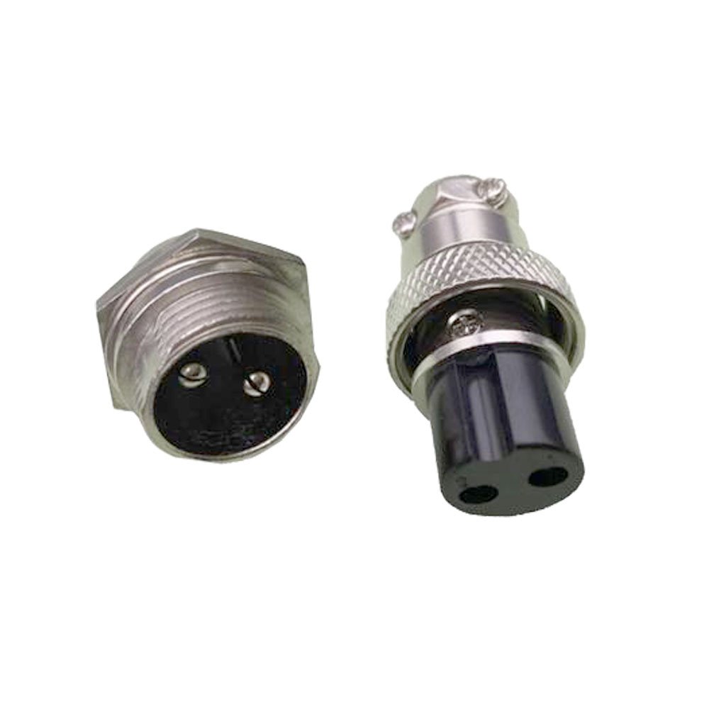 CNLW 5 sets/kits 2 PIN 16mm GX16-2 Screw Aviation Connector Plug The aviation plug Cable connector Regular plug and socket