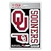 FANMATS NCAA University of Oklahoma 3 Piece Decal Set,Red