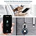 Fingerprint Padlock, Bluetooth Thumbprint Lock USB Rechargeable IP65 Waterproof Ideal for Locker, Gate,Handbags, Golf Bags, Wardrobes, Gym, Door, Luggage, Suitcase, Backpack, Fence,Bike, Office (Blue)