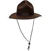 Jacobson Hat Company Men's Adult Felt Ranger Hat (5.5 Inch Tall)