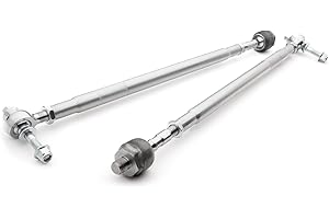SuperATV Heavy-Duty Tie Rod Kit Compatible with 2021+ Yamaha Wolverine RMAX 1000 2/4 | Stock Length Replacement | Chromoly Steel Monoball | Easily Adjustable