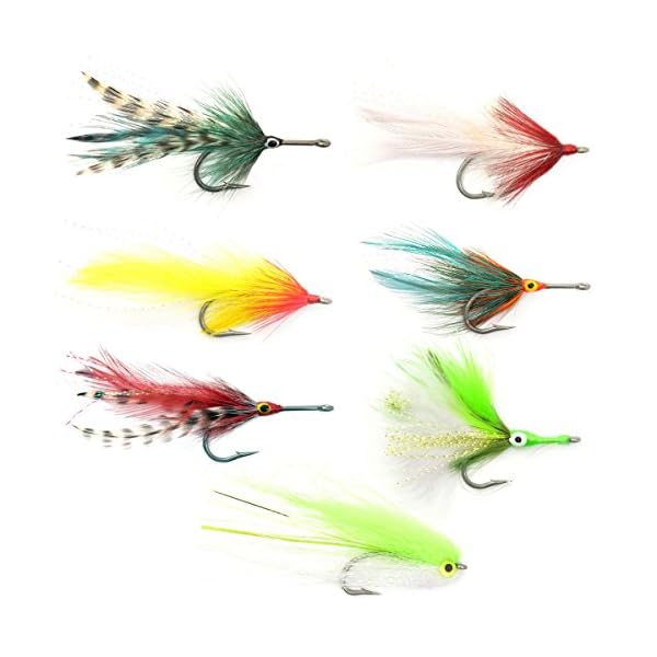 The-Fly-Fishing-Place-Tarpon-Fly-Fishing-Flies-Assortment-Collection-of-7-Saltwater-Flies-Stainless-Steel-hooks-Size-20