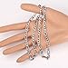 U7 Flat Link Chain 5mm Stainless Steel Italy Figaro Chain Necklace for Men -26 Inch