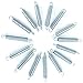 Machrus Upper Bounce Heavy-Duty Galvanized Steel Trampoline Springs 3.5-9 Inch - with Spring Pull T Hook Tool for Installation - Premium Quality Stainless Steel Trampoline Springs - Set of 15