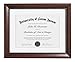 Americanflat Document Frame Mahogany with Polished Glass - Horizontal and Vertical Formats for Wall - 11