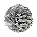 ALLYDREW Tissue Paper Pom Poms Hanging Party Decoration - Black, Silver & White (set of 9)
