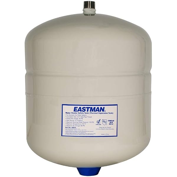 EZ-FLO Eastman 60023 Thermal Expansion Tank, 4.5 Gallon, White - Plumbing  Equipment - Amazon.com