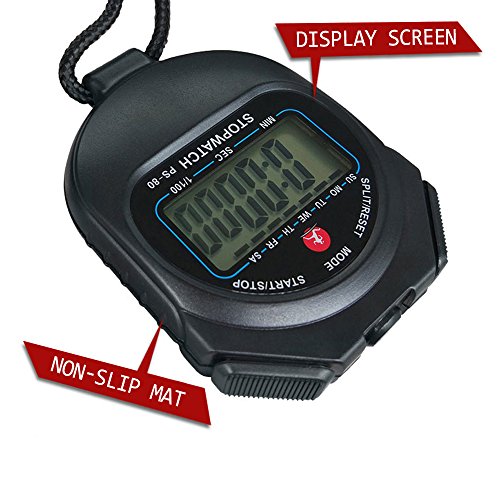 image for LAOPAO Sport Stopwatch, 1/100 Second 2 Memories Handheld Digital Clock
