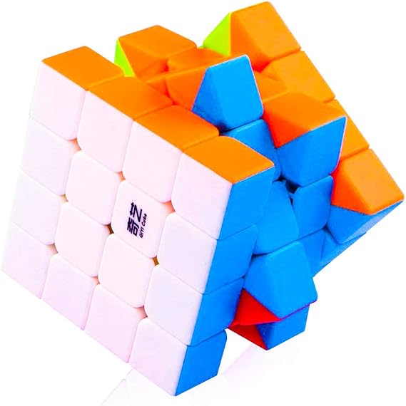 D ETERNAL QIYI QUIAN S Rubiks Rubix Rubic Cube 4x4 High Speed Stickerless Magic Puzzle Cube