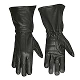Hugger Men's Classic Motorcycle Gloves Unlined Seasonal Wind Stopper Gauntlet