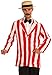 Forum Novelties Men's Roaring 20's Old Time Halloween Jacket, Red/White, Standard