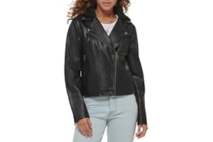 Levi's Womens The Classic Faux Leather Moto JacketTransitional Jacket