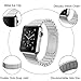 ZENQAI Wrist Band for 42mm Apple Watch - Stainless Steel Metal Replacement Bands with Double Button Folding Clasp (Silver)