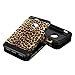 iPhone 7 Plus Case, iPhone 8 Plus Case, LOEV Slim Fit Dual Layer Shockproof Protective Case, Black Rubber Bumper & Hard PC Back Armor Case Cover for Apple iPhone 7/8 Plus 5.5” - Leopard Print Pattern