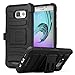 Galaxy A5 Case, MoKo Shock Absorbing Hard Cover Ultra Protective Heavy Duty Case with Holster Belt Clip + Built-in Kickstand for Samsung Galaxy A5 SM-A510F (2016) - Black (NOT FIT Galaxy A5 2015)