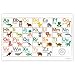 Fawn Hill Co. Disposable Placemats for Baby | Peel & Stick on Adhesive Table Topper | ABC & Numbers Educational Animal Sticky Travel Place Mat at Restaurants | Toddler Food & Kid Craft Mat | 60 Pack