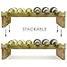 Sorbus® 3-Tier Stackable Bamboo Wine Rack — Classic Style Wine Racks for Bottles — Perfect for Bar, Wine Cellar, Basement, Cabinet, Pantry, etc. (2-Tier)