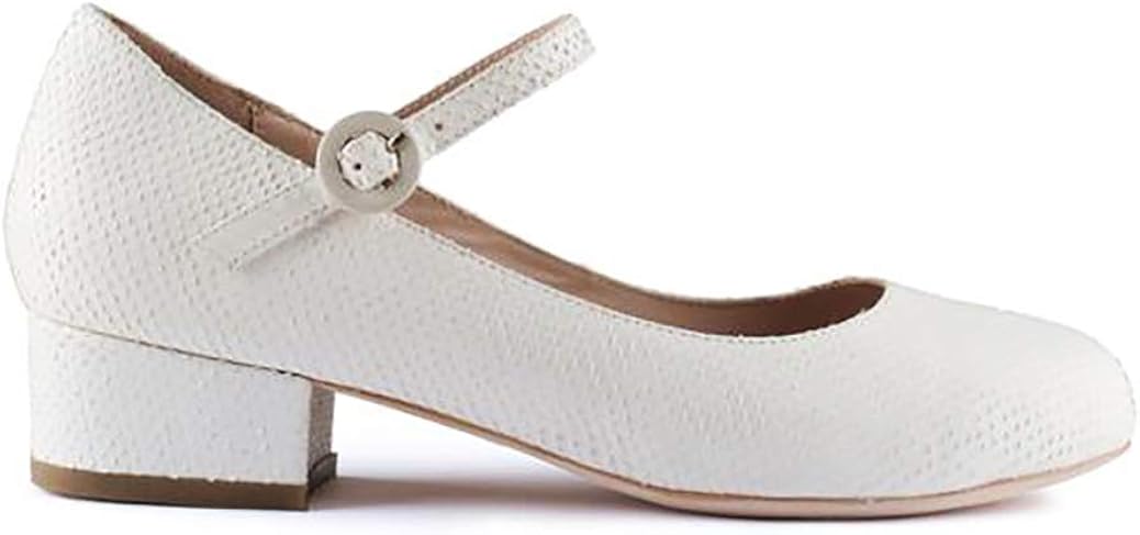 white mary jane shoes low heel