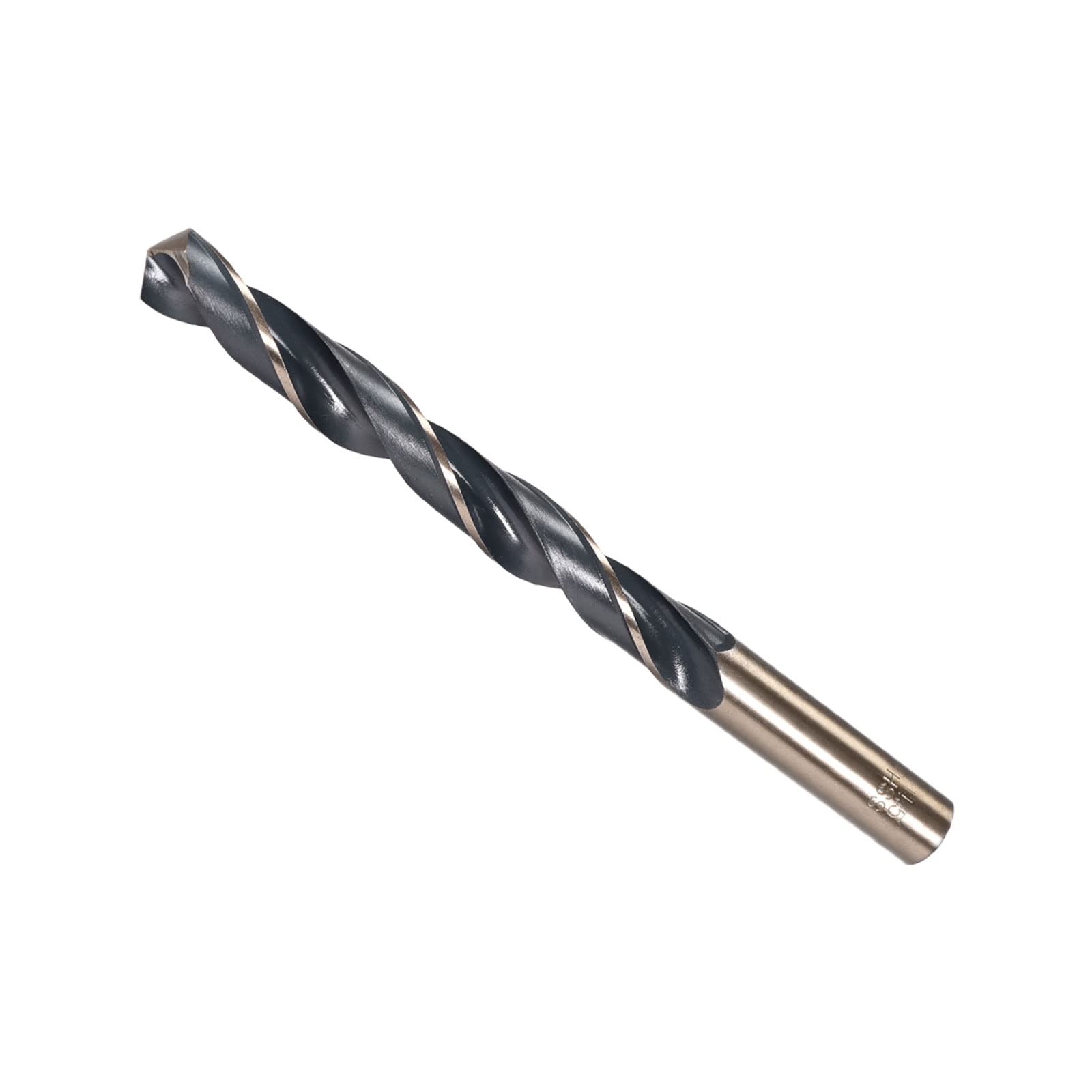 CoCud Twist Drill Bits, 11.5mm Cutting Edge, Titanium & Nitride Coated High Speed Steel 4341 Round Shank - (Applications: for Stainless Steel Drilling Machine), 1-Piece