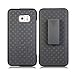 Microseven Compatible with Samsung Galaxy S7 Edge Belt Clip Holster Case ／Super Slim Hard Shell Holster Clip Cover +Kickstand Swivel Belt Clip for Galaxy S 7 Edge (BLACK HOLSTER)