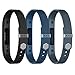 Greeninsync Compatible with Fitbit Bands for Flex 2, Adjustable Soft Silicone Sports with Fastener Clasp Fitness Replacement Wristband Strap for Fitbit Flex 2 Smart Watch Large(3Pack)
