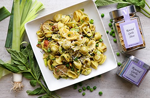 Pantry Essentials - ROASTED GARLIC SLICES, DRIED SHALLOTS, AND RED PEPPER FLAKES add flavor to soup, stew, sauces, and salad dressing. VICTORIA TAYLOR'S BY VICTORIA GOURMET.
