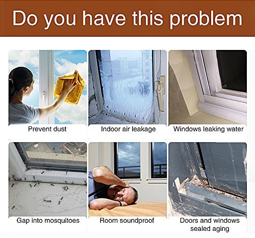 Cedmon 16Ft Long Weather Stripping Self Adhesive Door Bottom Frameless Silicone Draft Stopper For Doors And Windows Insulation Soundproof Seal Strip (translucent), 35mm Width (35mm) - Thumbnail 2