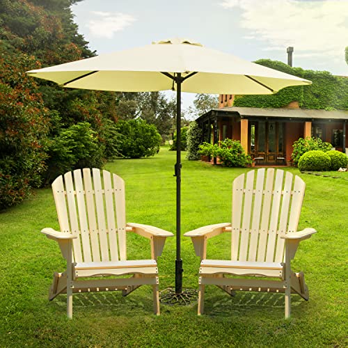 Wood Folding Adirondack Chair, Canadian Cedar Outdoor Patio Lounger