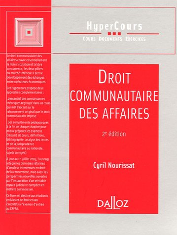 Droit communautaire des affaires