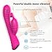 Soft Silicone Waterproof Rechargeable Rabbit Vibrator Dildo Sex Toy for Women, Oopsix Personal Massagers G Spot Vibrator Adult Toys for Couples with 9 Speed Vibration Led Lights