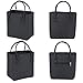 Lunch Tote Bags for Women,Reusable Insulated Lunch Bag Handbags for Women Adults Use for Work,School,Picnic,On The Go (Black)