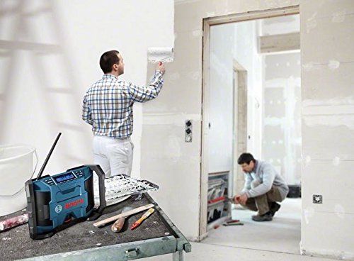 BOSCH Set Akku Bohrschrauber GSR 10 8 2 Li Prof Akku Radio GML 10 8 V