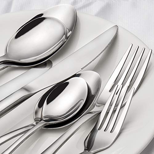 Silverware set, Elegant Life 58Piece Silverware Set with Serving