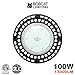 Bobcat LED High Bay Light,100W UFO High Bay Lighting (450W HID/HPS Equivalent) 13,000 Lumens, Daylight White 5000K, IP65 Waterproof, Garage, Warehouse,DLC ETL Listed, 5-Year Warranty