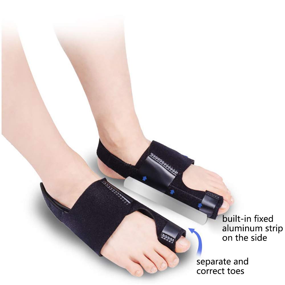 Hedume 2 Pack Bunion Corrector with Orthopedic Bunion Splint, Hallux Valgus Correction, Big Toe Straightener, Big Toe Separator Pain Relief, Day Night Support: Industrial & Scientific