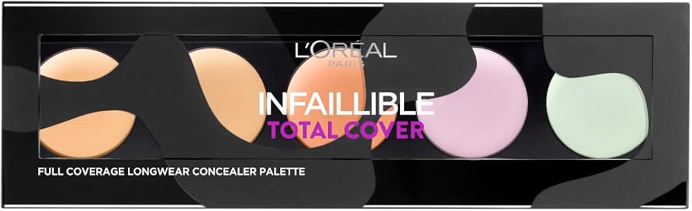 L'Oreal Infallible Total Cover Concealer Palette 5 Shades Color Correcting