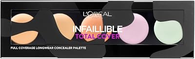 L'Oreal Infallible Total Cover Concealer Palette 5 Shades Color Correcting