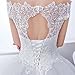 SISJULY Women's Sweetheart Lace Off The Shoulder Ball Gown Wedding Dress 8 White