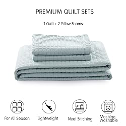 SunStyle Home Quilt Set King Sage Green Lightweight