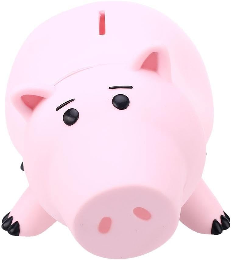 feifuns Ceramic Plain Piggy Bank in Gift Box Coin Money Piggy Bank (White and Blue)
