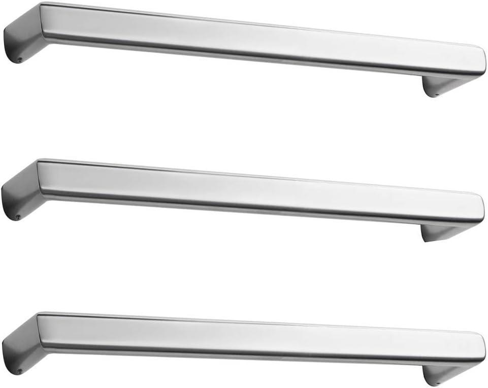 SHARNDY Electric Towel Rack Wall Mounted Square Towel Warmer Hardware Heated 3 Polished Bars ETW72 Drying Rack UL Listed, 201 Stainless Steel, Polish Chrome, 120V, 16W, 23.62 x 1.6 x 3.15 inches