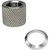 FSI 1/2" x28 Thread Protector (Aluminum) with 1/2-28 Crush Washer (Silver)