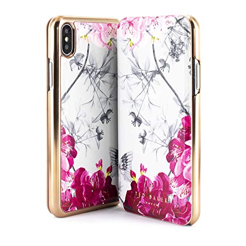Ted Baker Babylon Nickel Mirror Folio Case for iPhone (Xs Max)