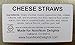 Cheddar Cheese Straws : Gluten Free Food Gift | 16 oz Tin by NomNom Delights