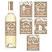 5 Rustic House Warming Presents, New Homeowner Stickers or Wine Label Gift Set Ideas, Congrats Home Sweet Home Party, Unique Real Estate Gifts From Agent For Client Congratulations primary