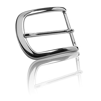 Gürtelschnalle Buckle 40mm Metall Silber Poliert - Buckle London - Dornschliesse Für Gürtel Mit 4cm Breite - Silberfarben Pol