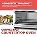 BLACK+DECKER TO1675B 6-Slice Convection Countertop Toaster Oven, Includes Bake Pan, Broil Rack & Toasting Rack, Stainless Steel/Black Convection Toaster Oven