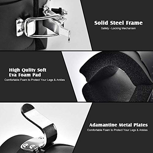 KYLINFIT Anti-Gravity Boots Reverse Abdominal Crunch Sitting Bar Hooks Therapy Core Gym, Black