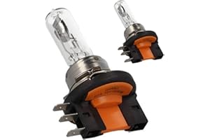 Carall 2 PCS Car Halogen Bulbs H15 12V 15/55W PGJ23t-1 64176, For Daytime running lights (DRL) Car Bulbs, Beam Low/High Beam Fog Light Replacement
