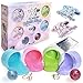 Unicorn Slime Kit for Girls Friends - Fluffy Cloud Poop Slime Kit with Glitter Toy Set - Includes Friendship Rings Gift Set Surprise